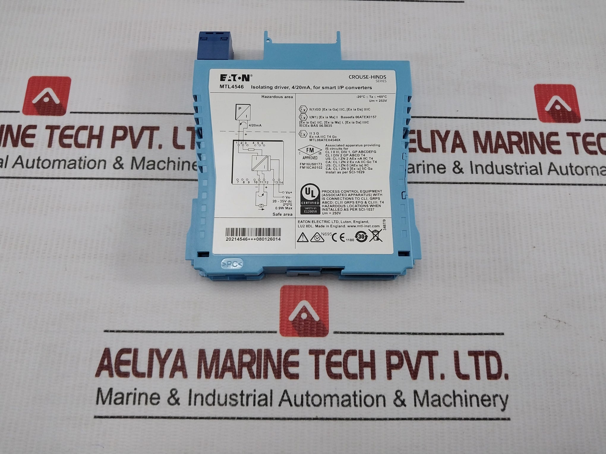 Eaton Isolating Driver For 4–20Ma Hart Valve Positioner Mtl4546