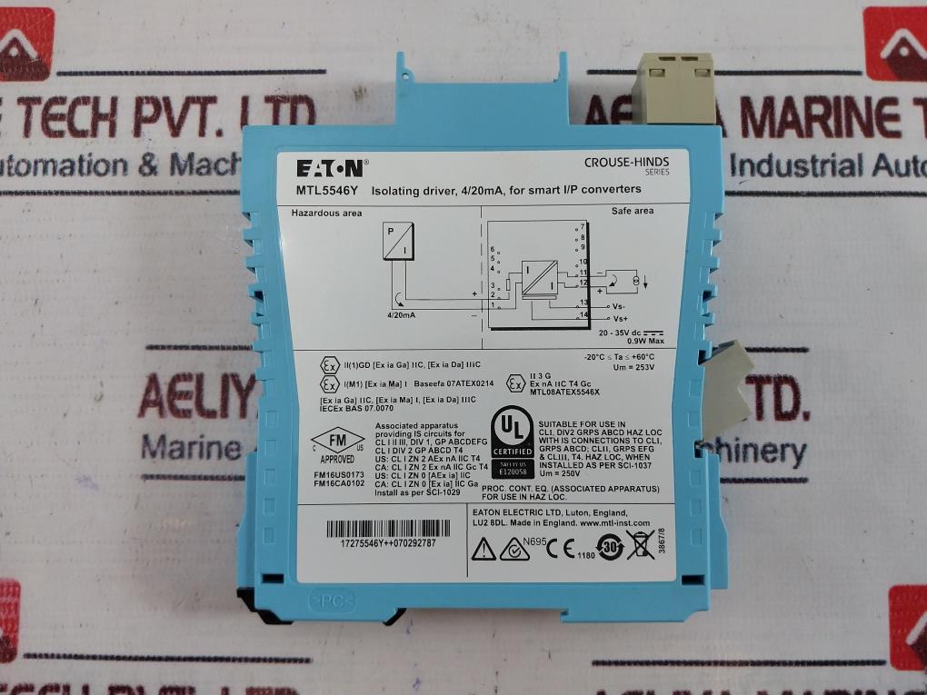 Eaton Mtl5546Y Isolating Driver 20-35V Dc