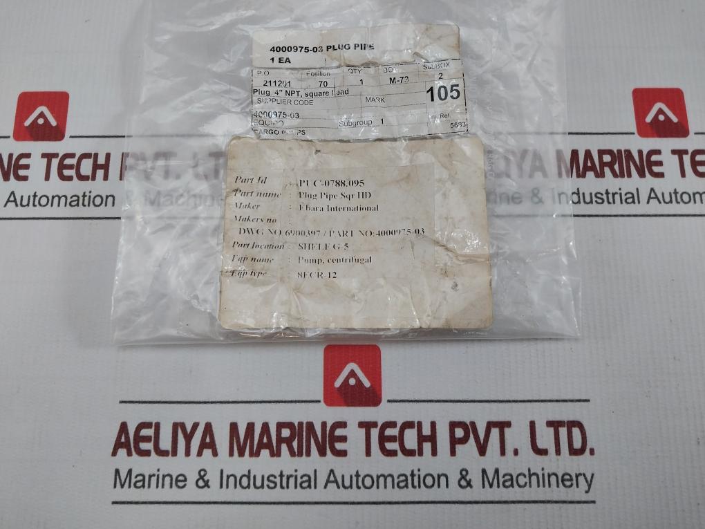 Ebara Square Lead For Centrifugal Pump 4000975-03