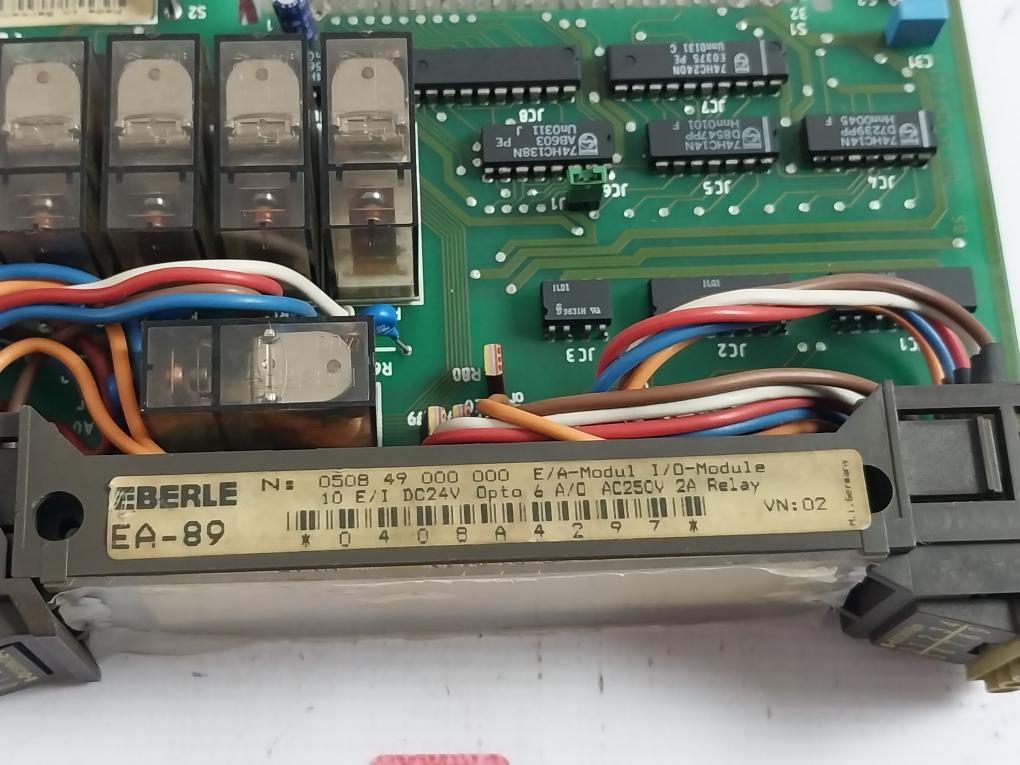 Eberle EA-89 Relay Module (E/A-Modul I/O-Module 6 A/O AC250V 2A Relay) Used