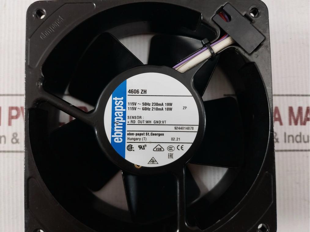 Ebm-papst 4606 Zh Ac Axial Cooling Fan 115V Ac 19W 50/60Hz