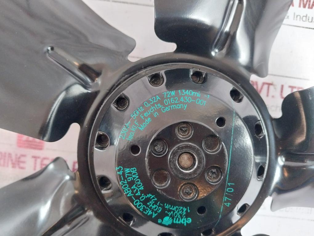 Ebm A4E300-ab02-43 Ac Axial Fan 230V-50Hz 0,32A 72W
