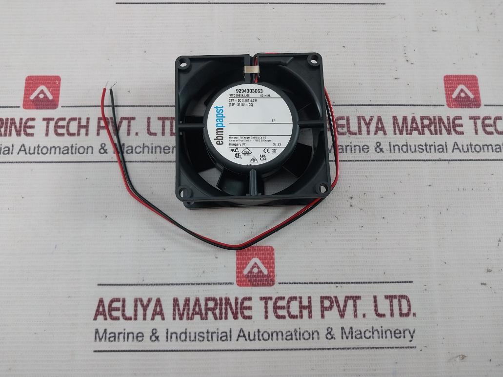 Ebm Papst 8314 Hl Dc Axial Compact Fan 24V Dc 0.18A 4.3W