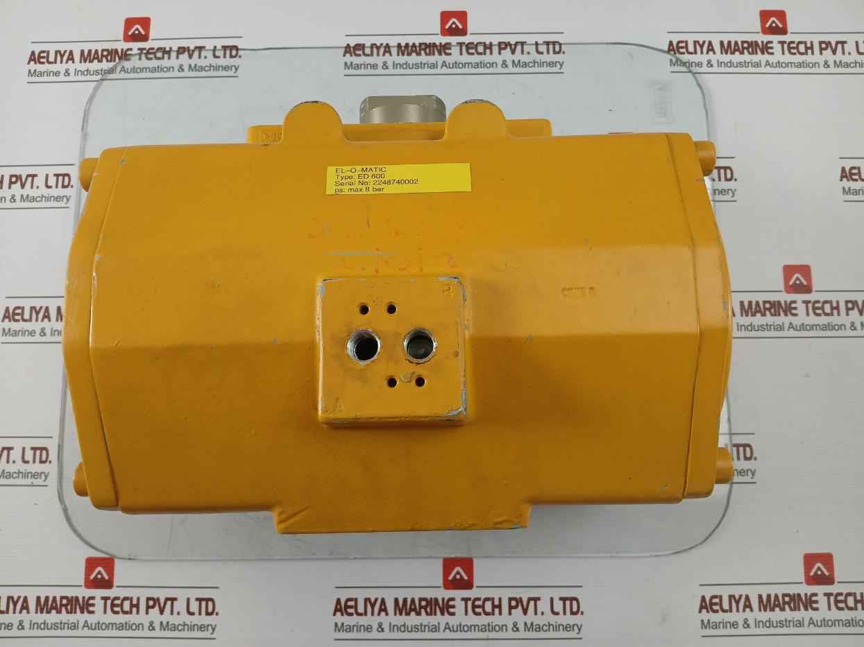 El-o-matic Pneumatic Actuator Max 8 Bar Part No: Ed 600