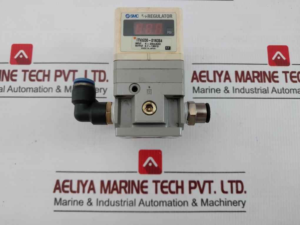 Electro-pneumatic Pressure Regulator Output 0.7-130Psi Smc Itv2050-01N3S4
