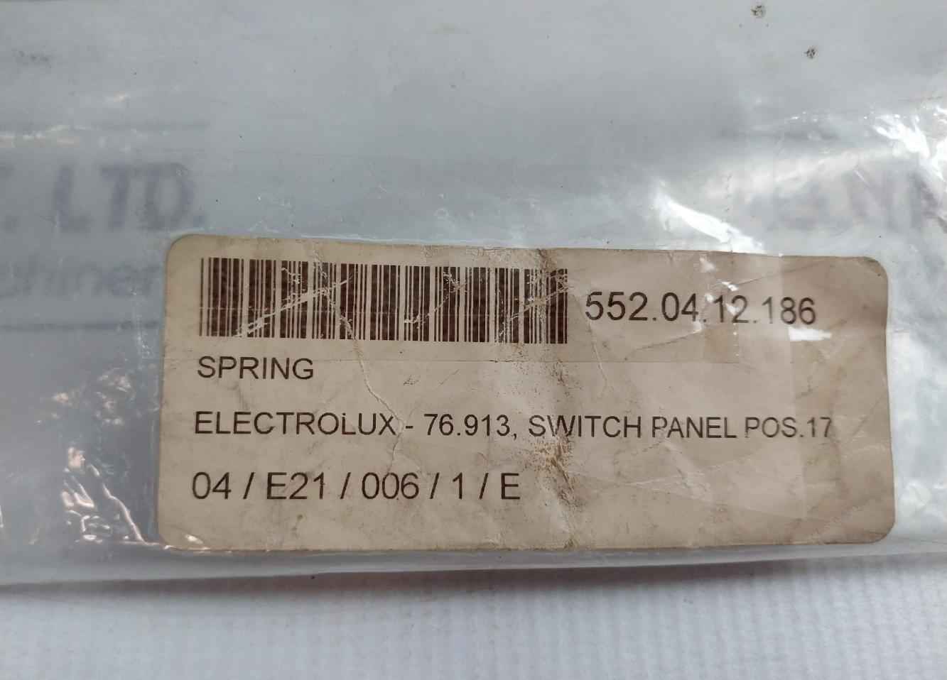 Electrolux 0K4411 Torsion Spring 7Chg769132