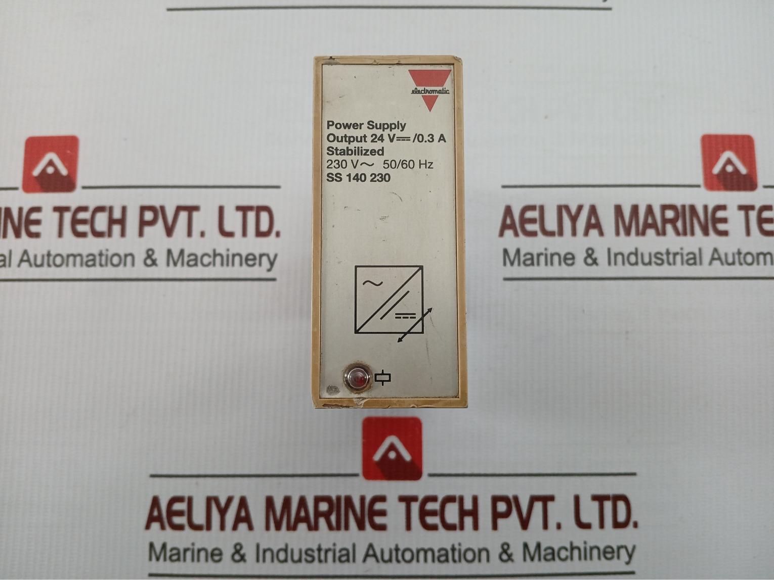 Electromatic 24Vdc/0.3A Part No Ss 140 230 Stabilized Power Supply