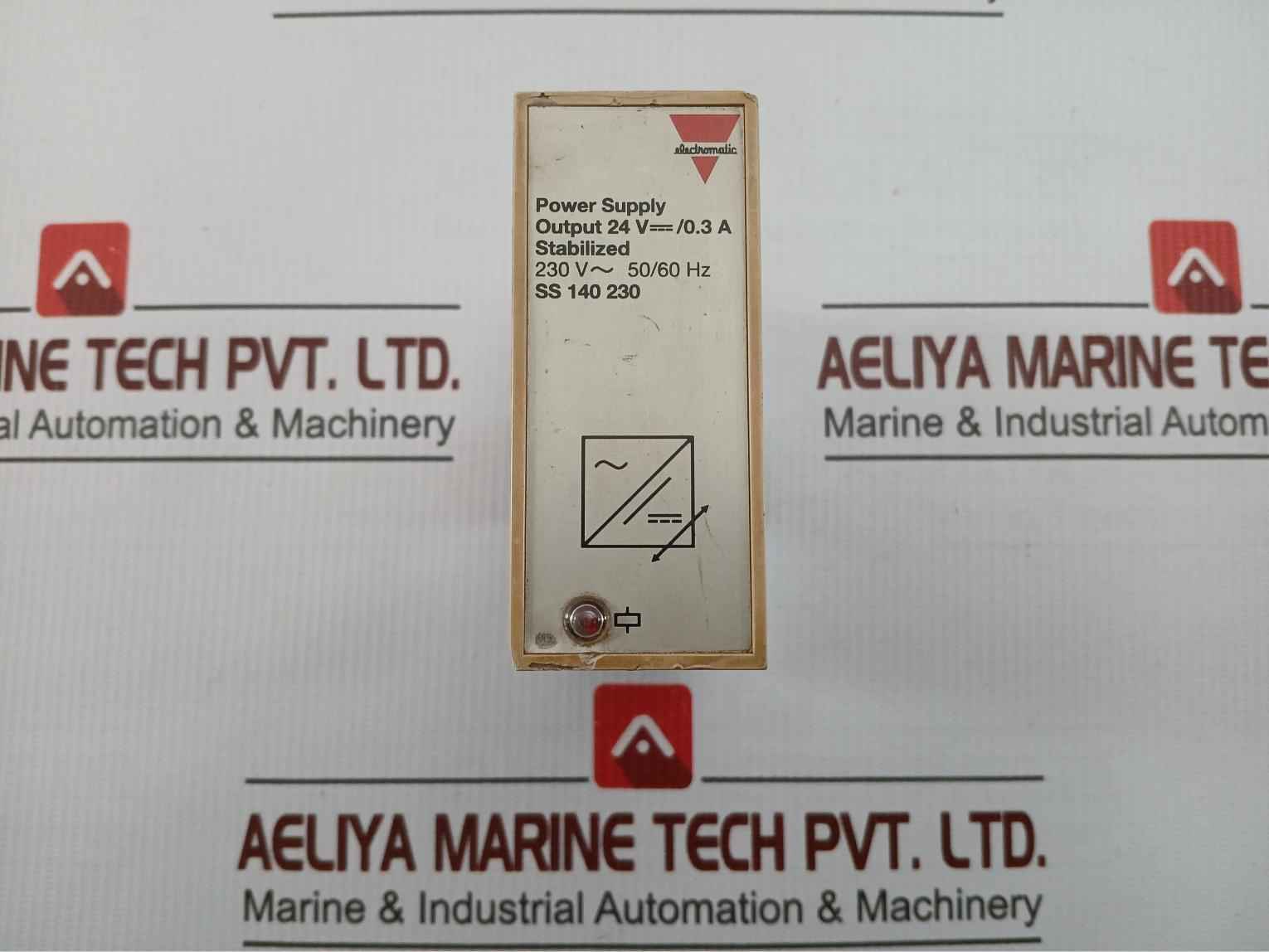 Electromatic 24Vdc/0.3A Part No Ss 140 230 Stabilized Power Supply