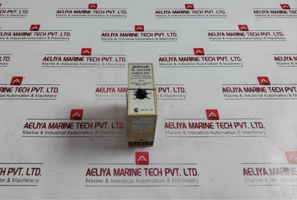Electromatic Sam205 220 Timer Relay 220Vac 0.8-18 Sec 10A/380V
