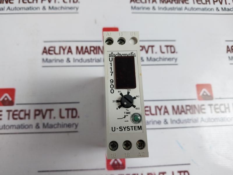 Electromatic U117900 Relay Combi Timer, 20-240v Ac, 8a, 15s-60min