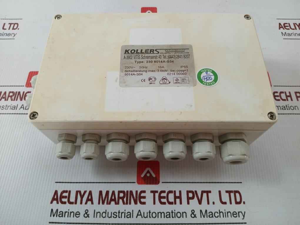 Electronic Control Box 230v 50hz 16a Kollers 230 8014a-S04