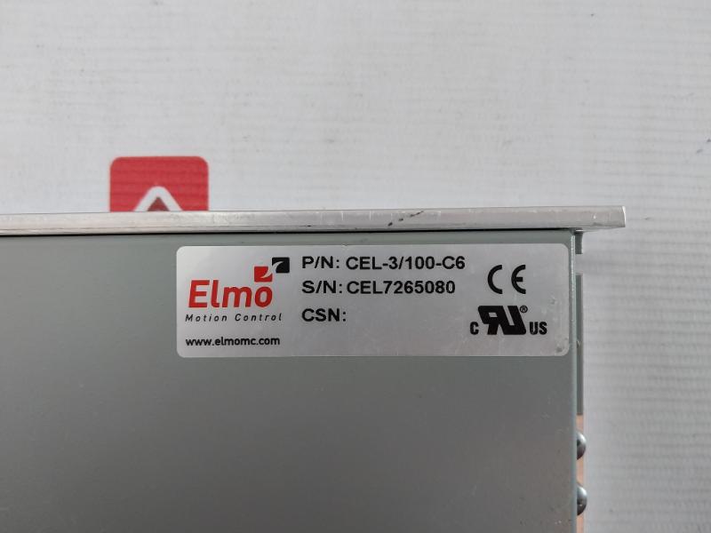 Elmo Cel-3/100-c6 Digital Servo Drive For Brush And Brushless Motor Rs232