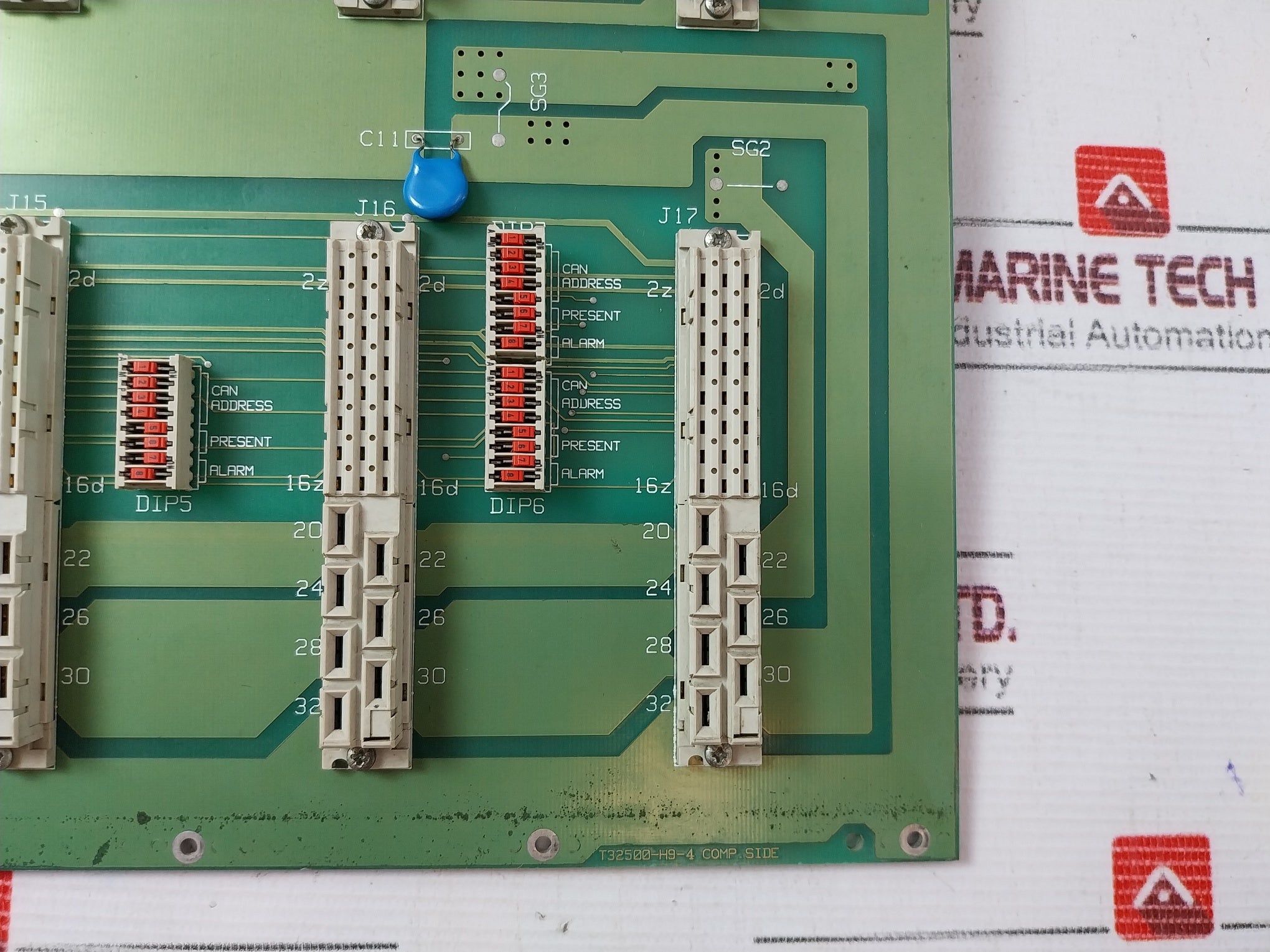 Eltek Ep837 Backplane Circuit Board T32500-h9-4
