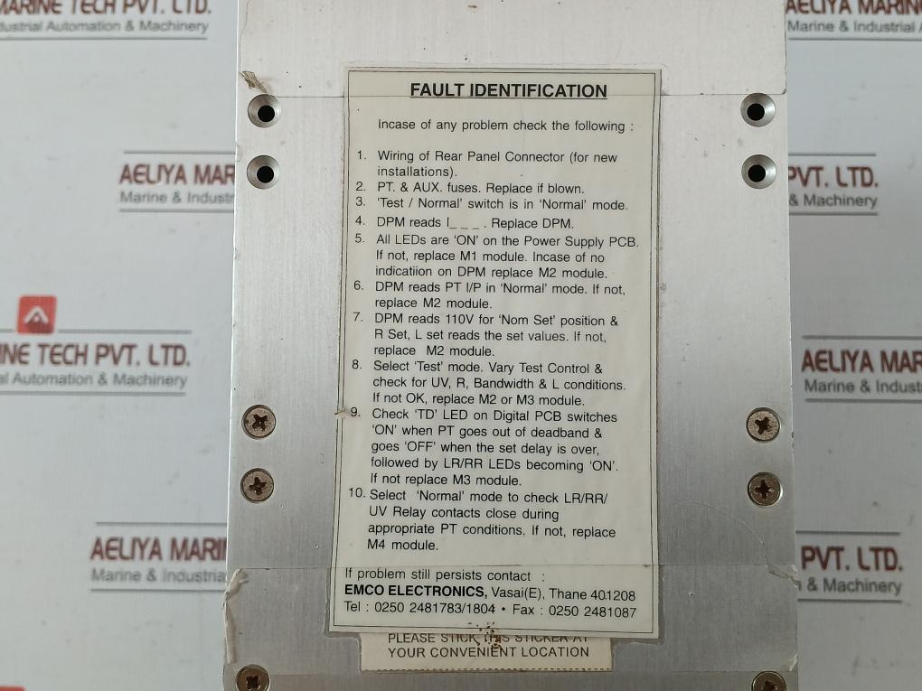 Emco Electronics Voltage Regulating Relay With Ldc Ee 301-m