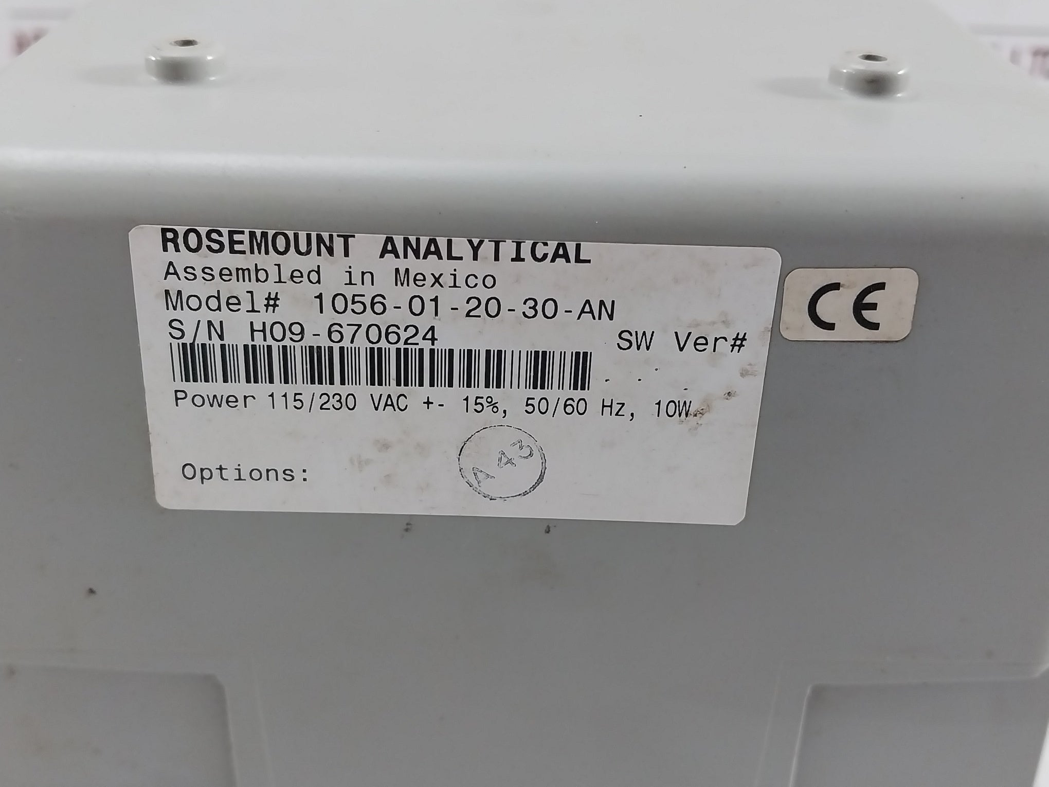 Emerson 1056-01-20-30-an Liquid Analyzer