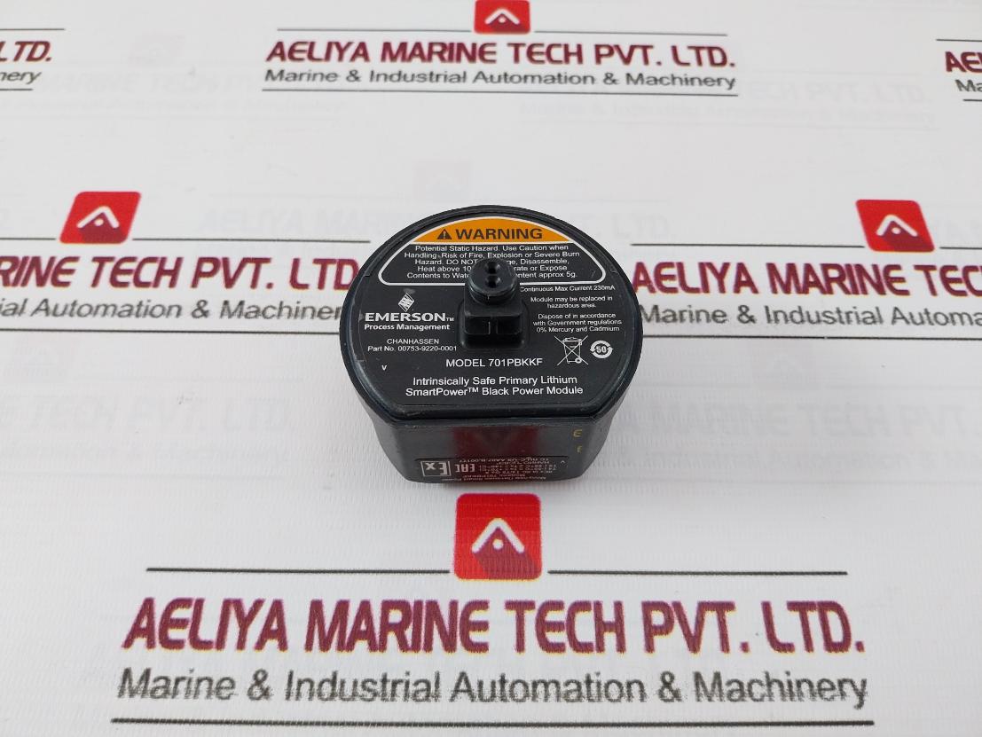Emerson 701Pbkkf Safe Primary Lithium Black Power Module 00753-9220-0001 230Ma