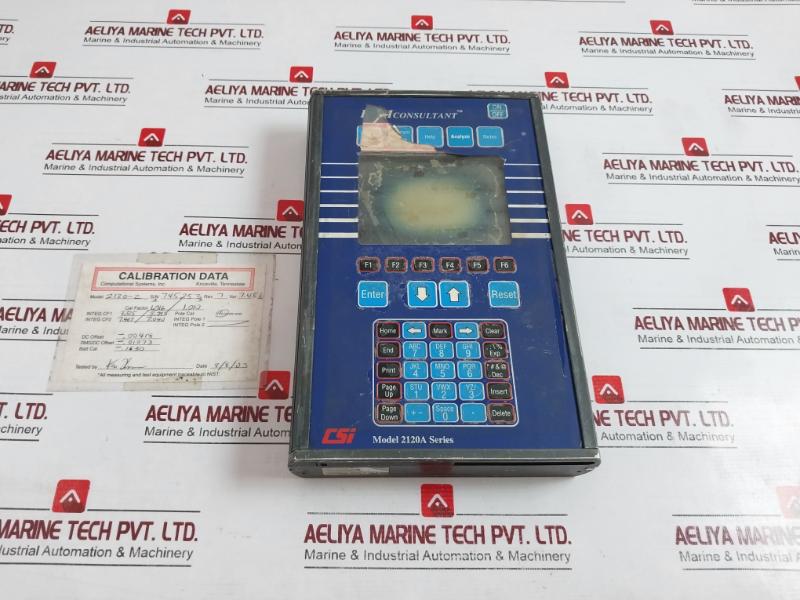 Emerson Csi 2120-2 2120a Series Machinery Analyzer Rev 7 Ver 7.45b