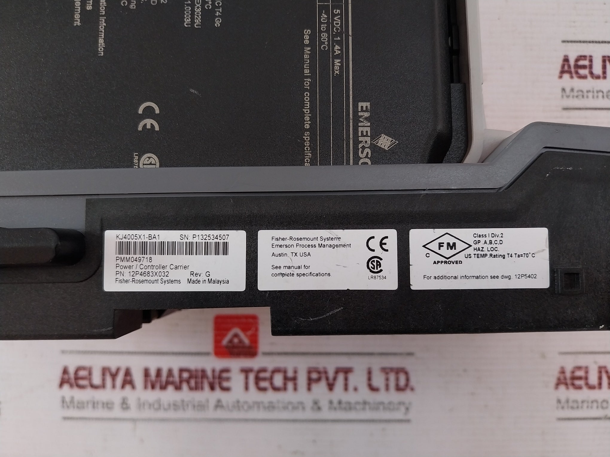 Emerson DeltaV 12P4688X032 Power Controller With Carrier KJ4005X1-BA1