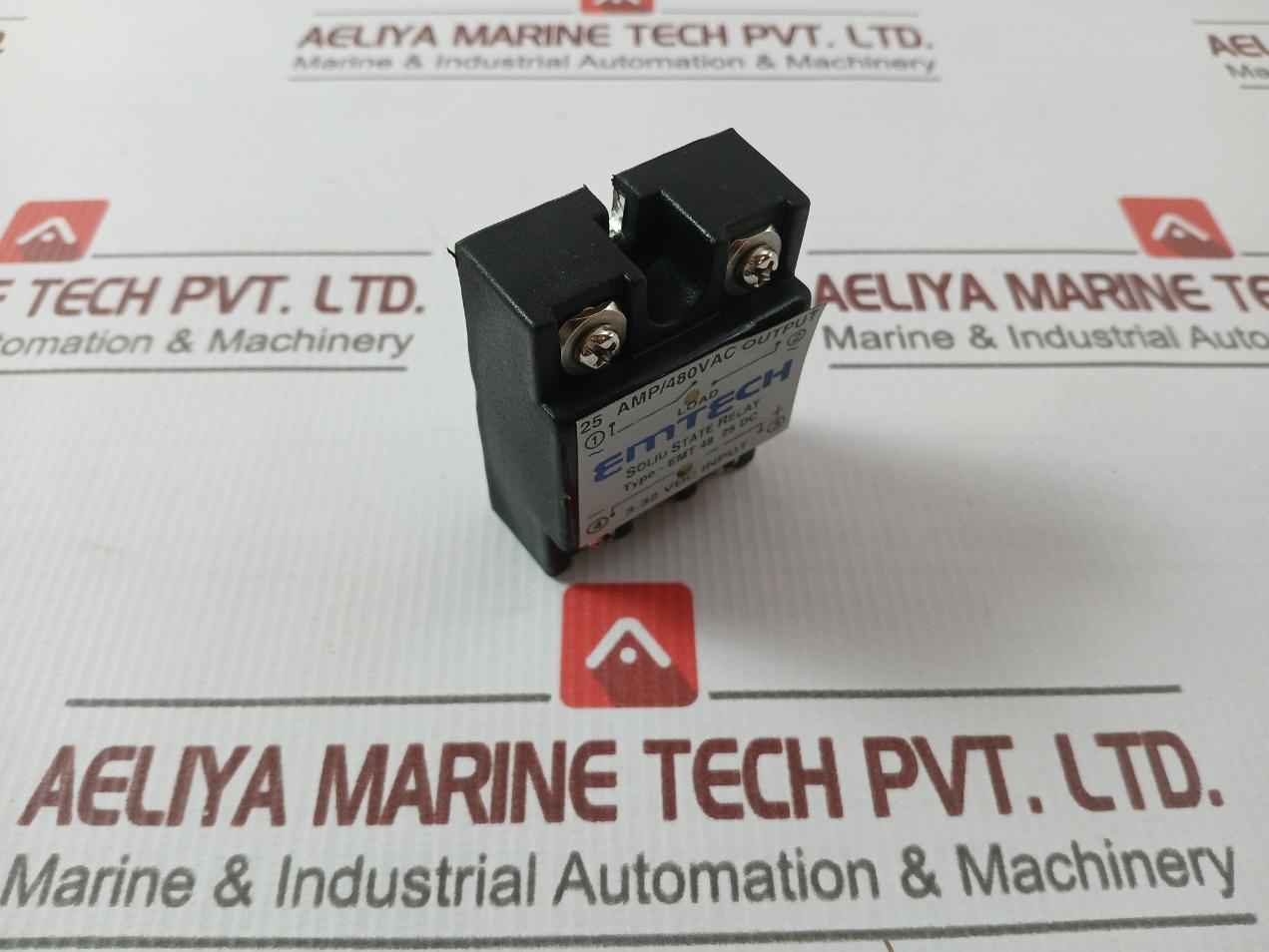 Emtech Emt 48 25 Dc Solid State Relay 3-32 Vdc Input 25 Amp / 480Vac Output