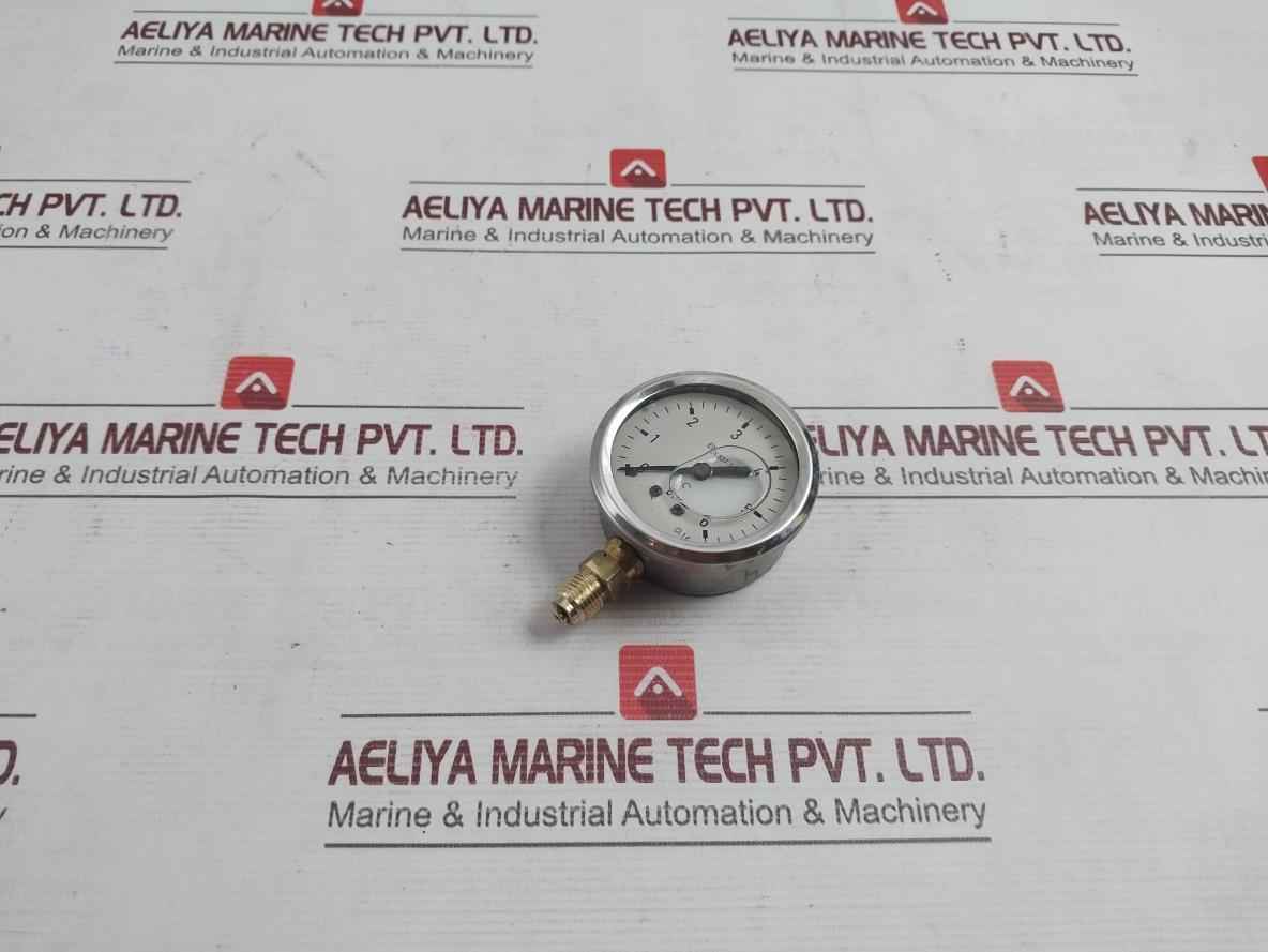 En 837-1 De 1/2" Pressure Gauge 0 To 6 Bar