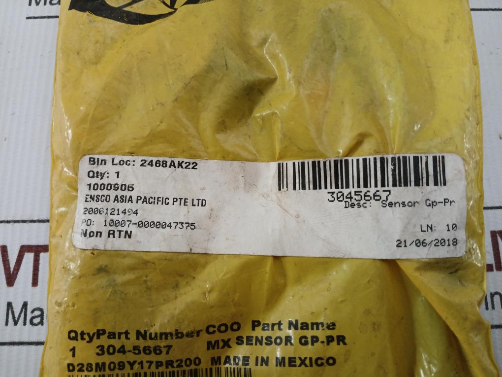 Engine Pressure Sensor 3045667 Caterpillar