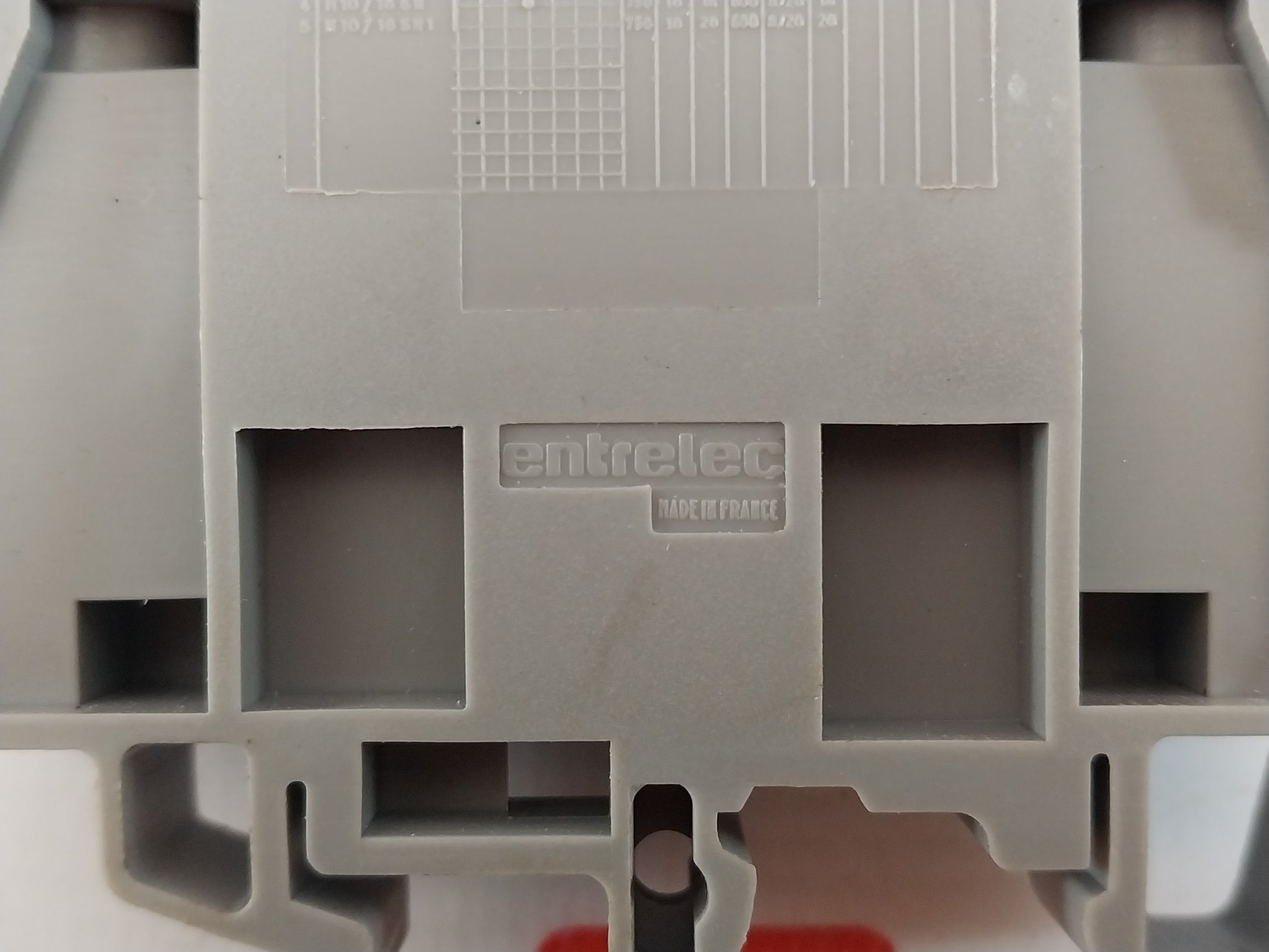 Lot of 4X Entrelec 16A 250V Terminal Block