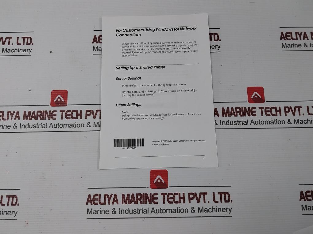 Epson P137V Dot Matrix Printer 100-240V 50-60Hz Part No: Lq-1150 Ii