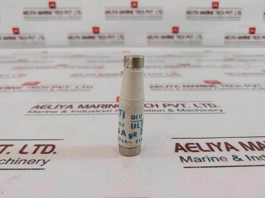 Lot of 12X ETI E-16 GR 500V 16A Bottle Fuse DI U Ultra Quick Breaking Capacity