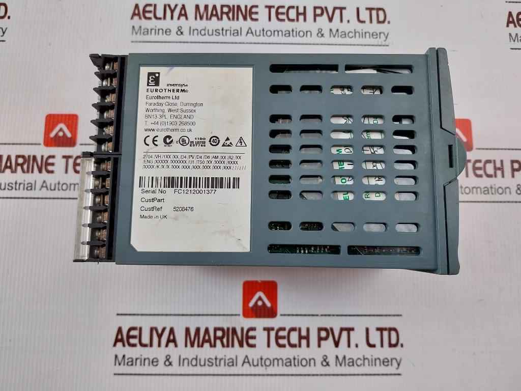 Eurotherm 2704 Temperature Controller 2A 240Vac, 0-10V 0-20Ma