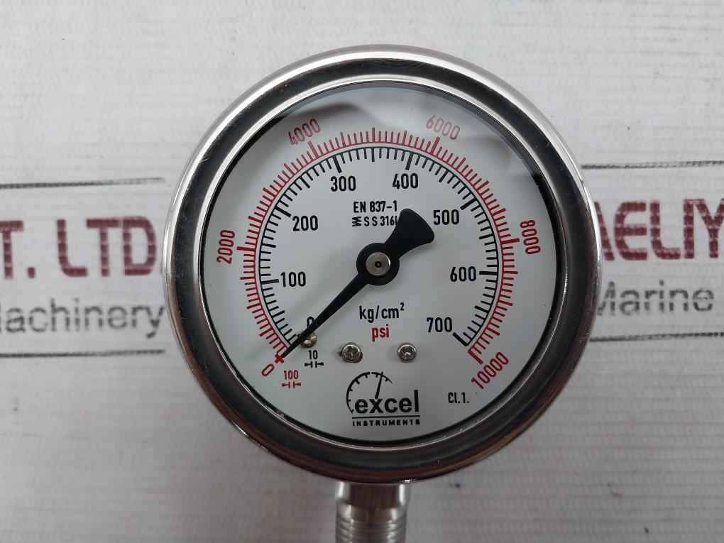 Excel En 837-1 Wpt-25-2-2Nm Digital Pressure Gauge 0-10000 Psi 63 Mm/2.5 Inch