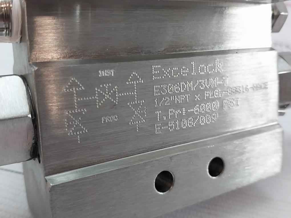 Excelock E306Dm/3Vm-t Valve Manifold 1/2"Npt X Flg.-ss316-nace 6000 Psi
