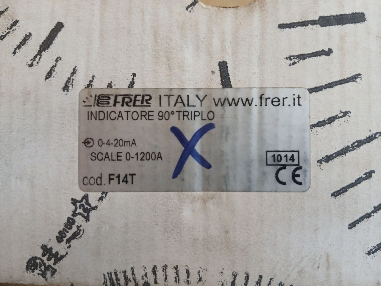 F14T Analog Ammeter Frer 0-1200A