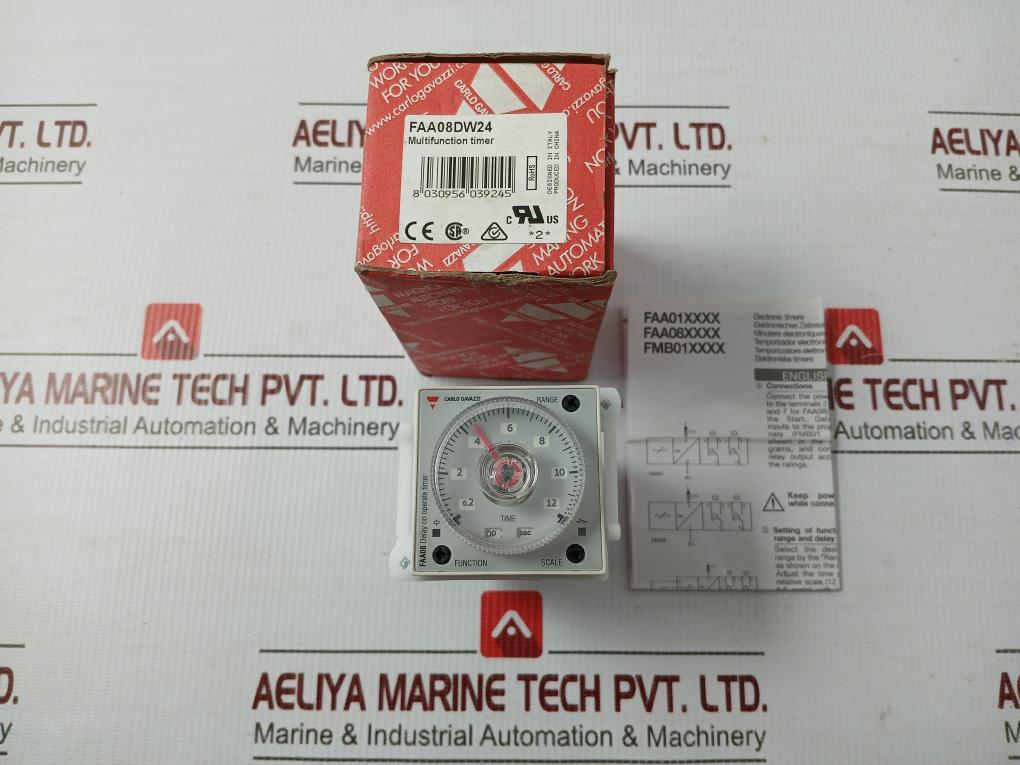 Faa08Dw24 Carlo Gavazzi Analog Time Delay Relay 50/60Hz 250Vac