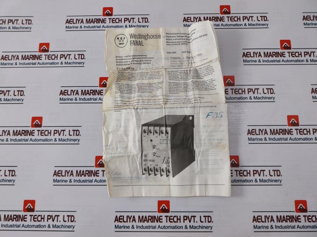 Fanal Br-ww Electronic Voltage Monitor Ac11 2.5A 220Vac