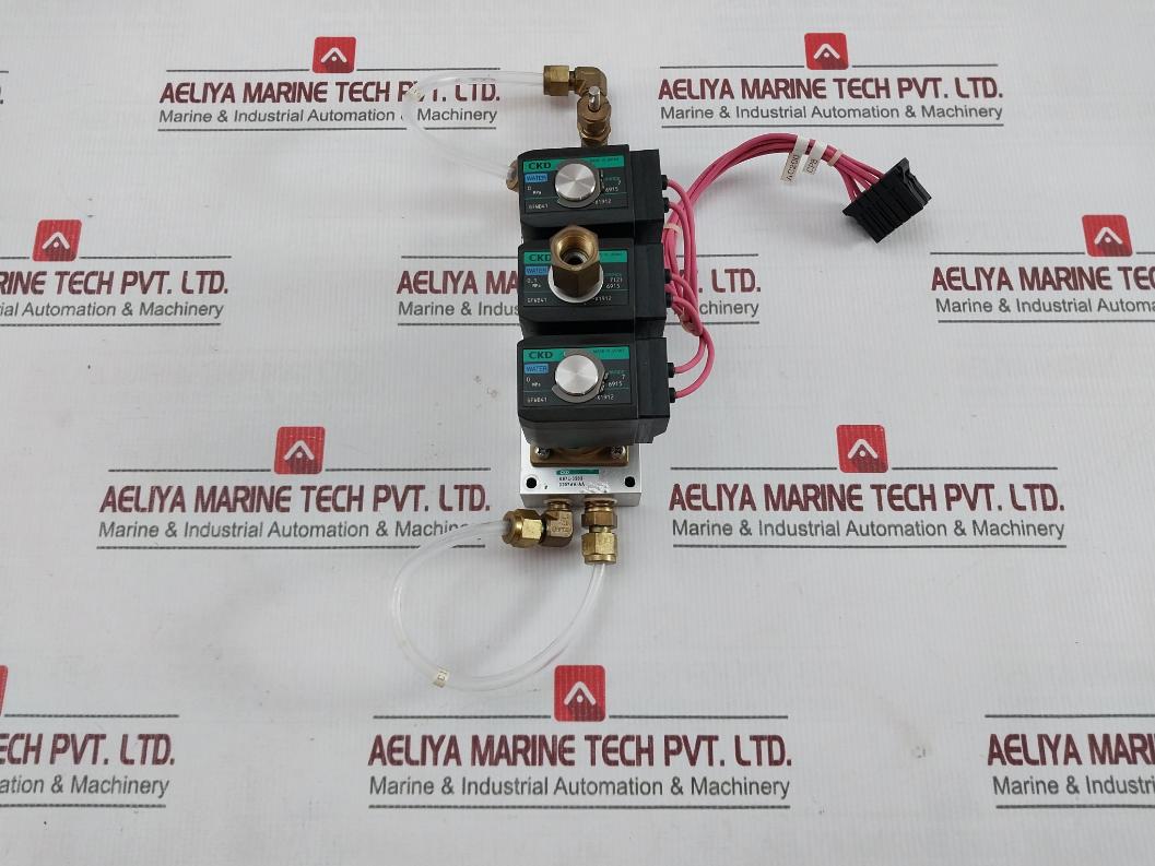 Fanuc A04B-0818-d400 Ckd Solenoid Valve Manifold Assy 200V 50/60Hz