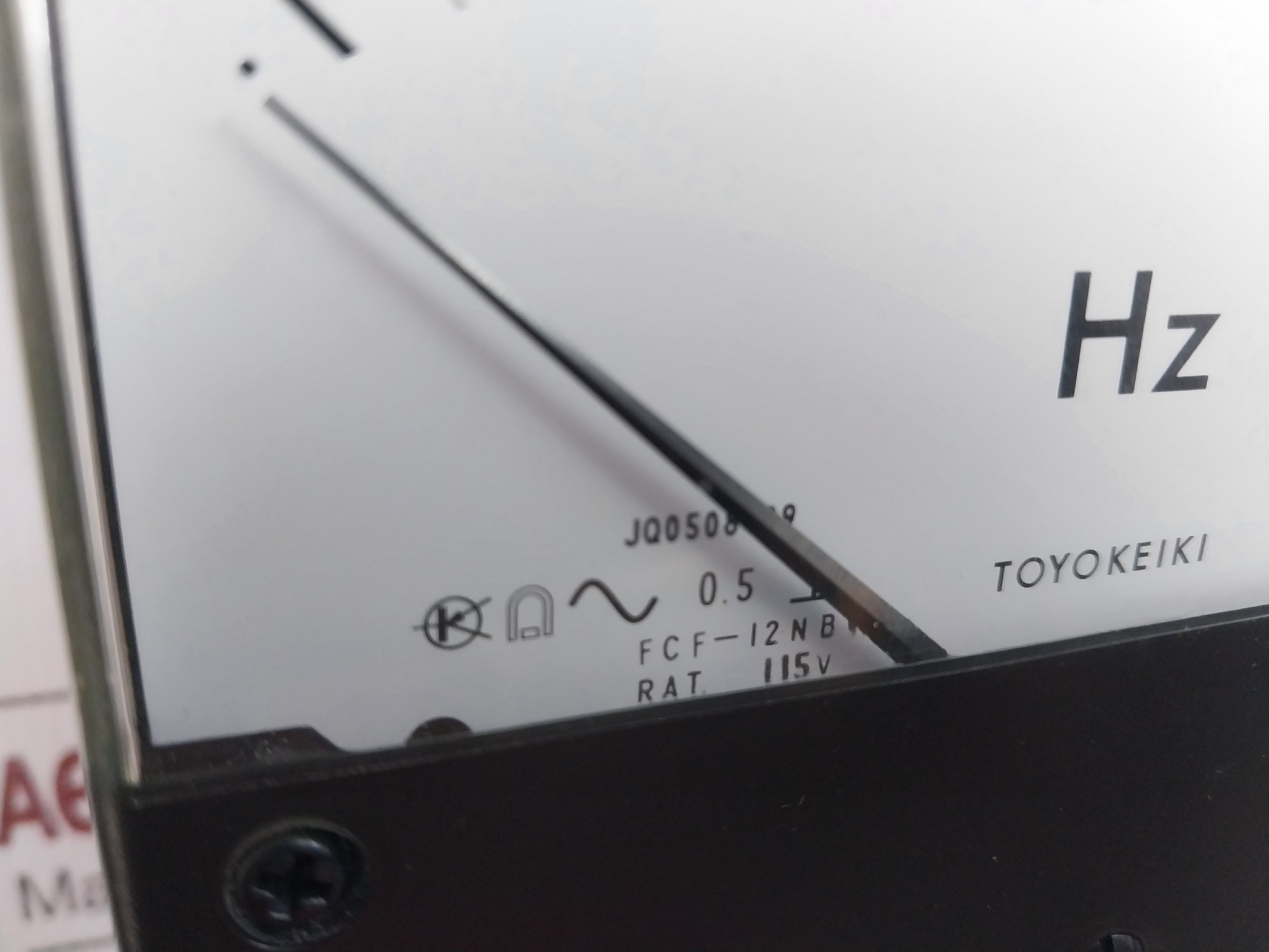 Fcf-12 Nbv Frequency Meter Toyo Keiki 55-60-65 Hz