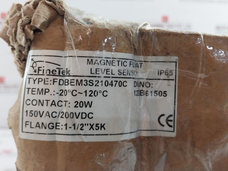 Fdbem3S210470C Magnetic Float Level Sensor Finetek - 20?C~120?C 1-1/2"X5K
