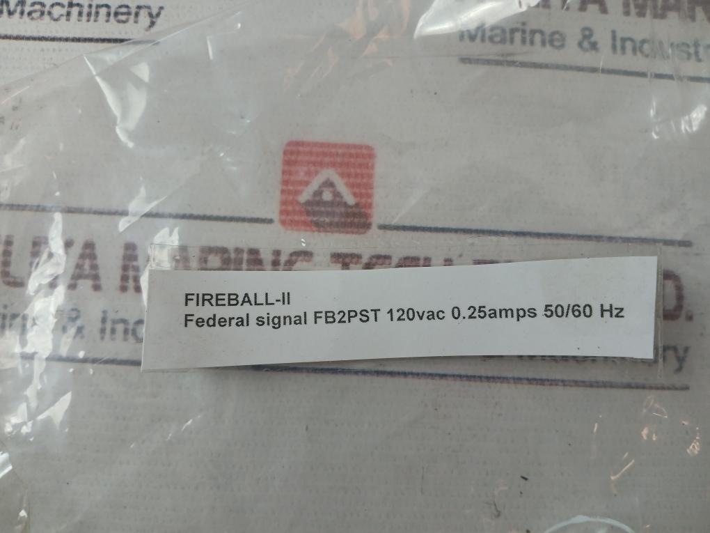 Federal Signal Fb2Pst Fireball Strobe Warning Light 120V 50/60 Hz 0.25A (Red)