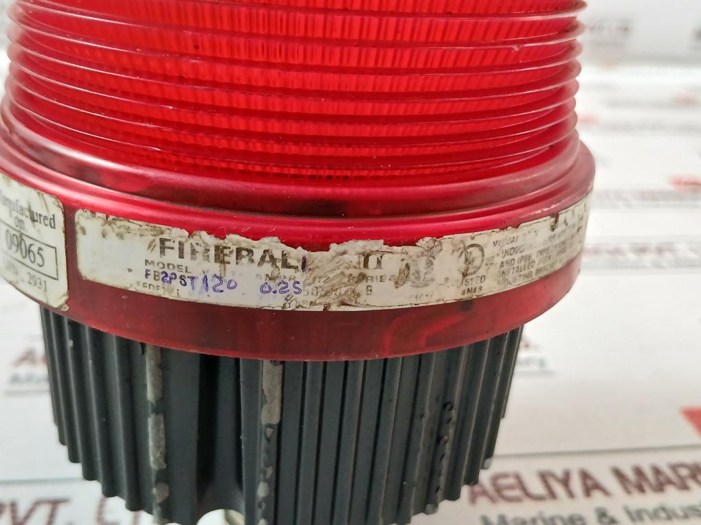 Federal Signal Fb2Pst Fireball Strobe Warning Light 120V 50/60 Hz 0.25A (Red)