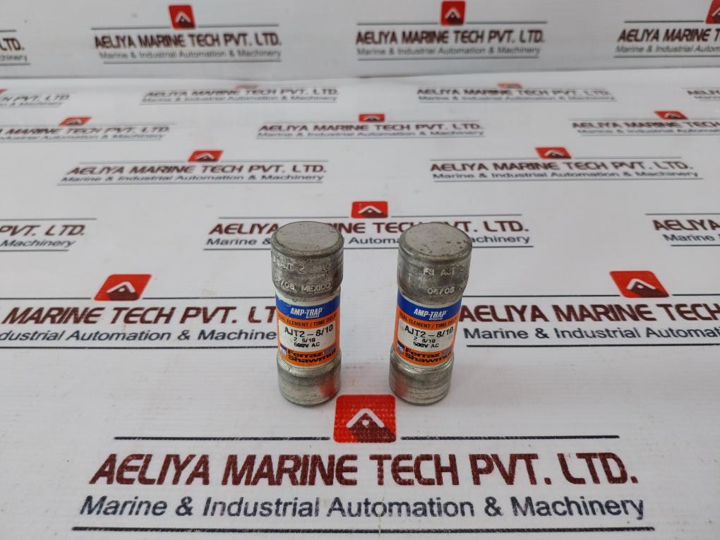 Lot of 6X Ferraz Shawmut AJT2-8/10 Time Delay Class J Fuse