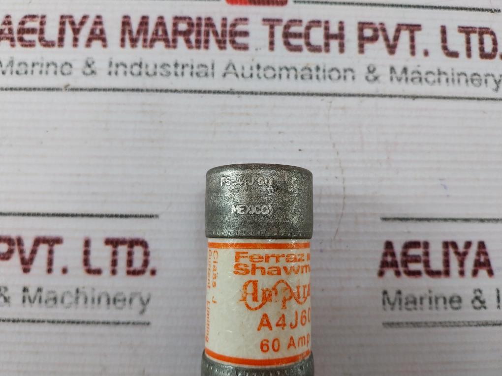 Ferraz Shawmut A4J60 Amptrap Fuse 60 Amp Fs-a4J60 Used