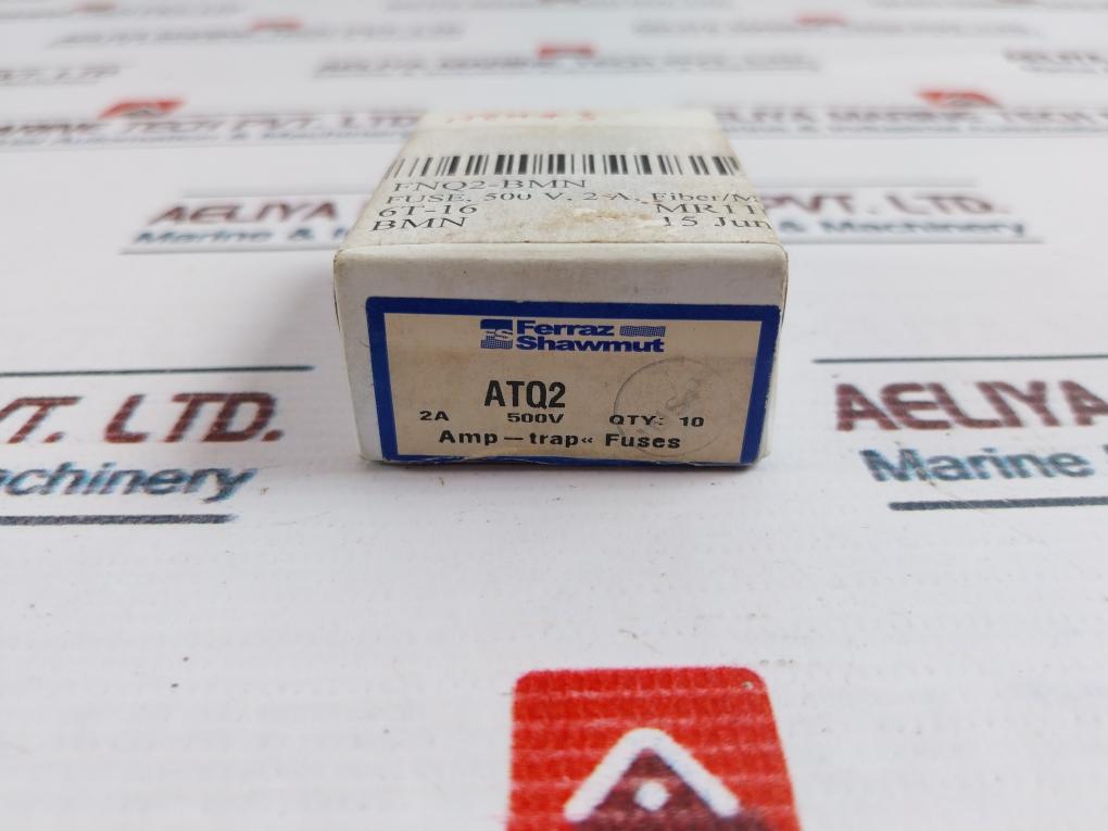 Lot of 5X Ferraz Shawmut ATQ2 Midget Time Delay Fuse 2A 500VAC