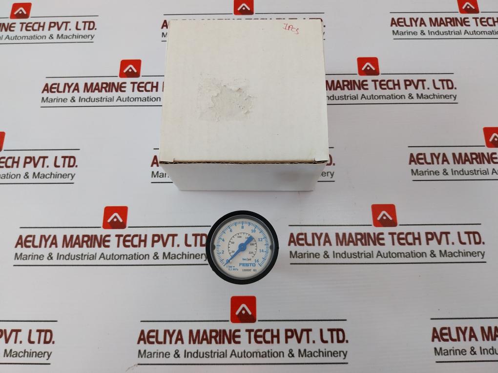 Festo 159597 G1 Pressure Gauge 0-16 Bar / 0-220 PSI