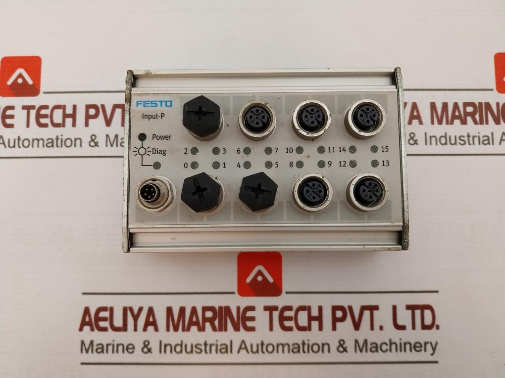 Festo Cp-e16-m12X2 5 Pol Input Module 175561 X107 Ip65 24Vdc
