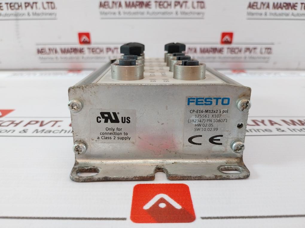 Festo Cp-e16-m12X2 5 Pol Input Module 175561 X107 Ip65 24Vdc