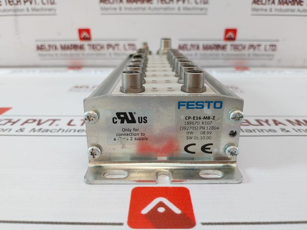 Festo Cp-e16-m8-z Input Module 189670 X107 24Vdc Ip65 80 C