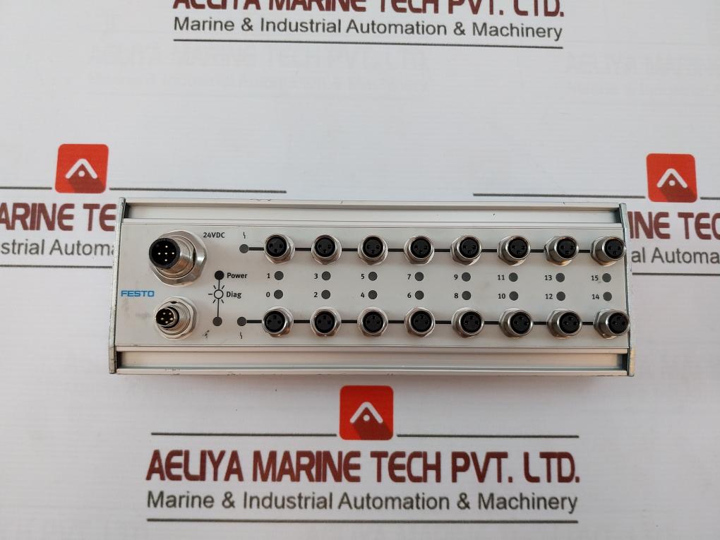 Festo Cp-e16-m8-z Input Module 189670 X107 Ip65 24Vdc