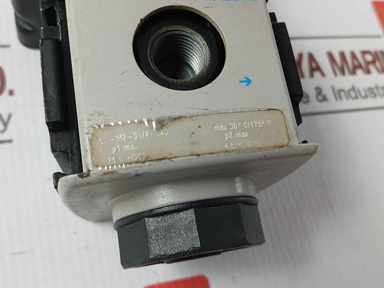 Festo Lr-m2-g1/4-04G Pressure Regulator 21 Bar/300Psi 4 Bar/60Psi