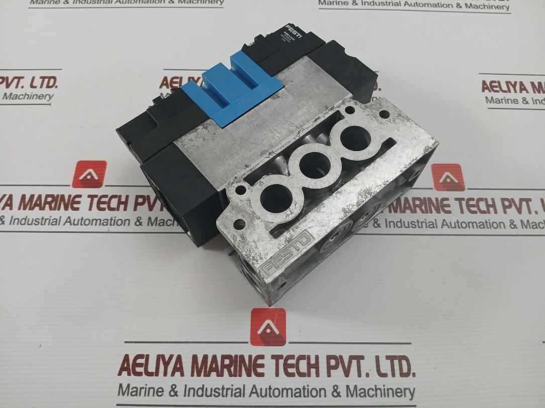 Festo Mebh-5/3B-d-2-zsr-c Solenoid Valve 40-145Psi 20.4-26.4V Dc