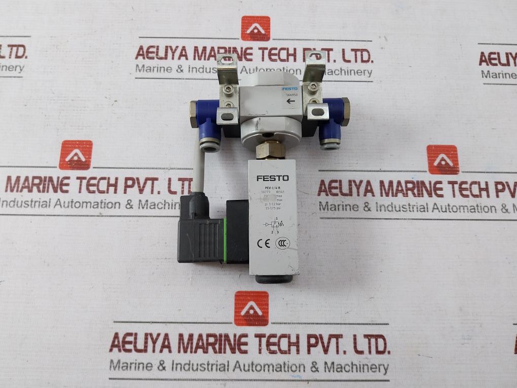 Festo Pev-1/4-b 10773 Adjustable Plc Pressure Switch 24Vdc 250Vac